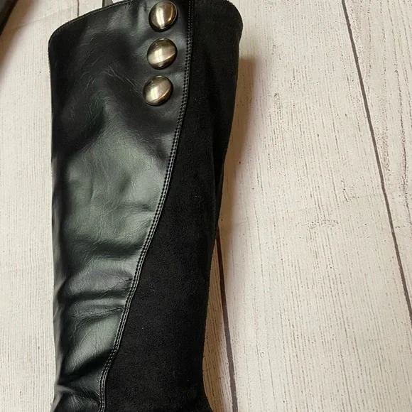 Tall Black Heel Boots - Picture 12 of 13
